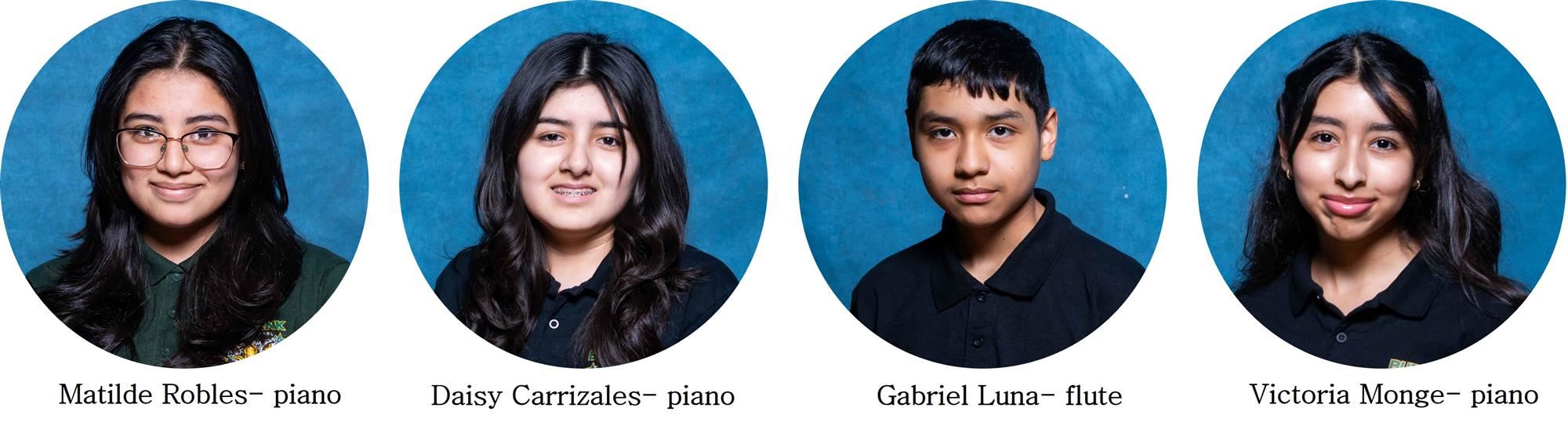 Students who qualified to compete